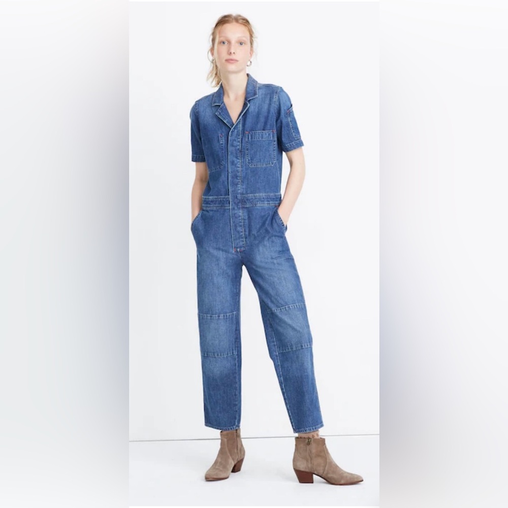 Madewell x Hadley Bennett Denim Coverall Jumpsuit XL